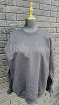 DIRTY SIPP BLACK ON BLACK SWEATSHIRT