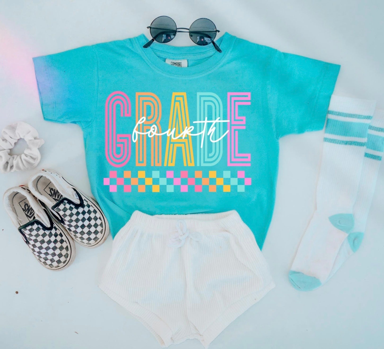 BACK TO SCHOOL NEON LINES SS COMFORT COLOR TEE