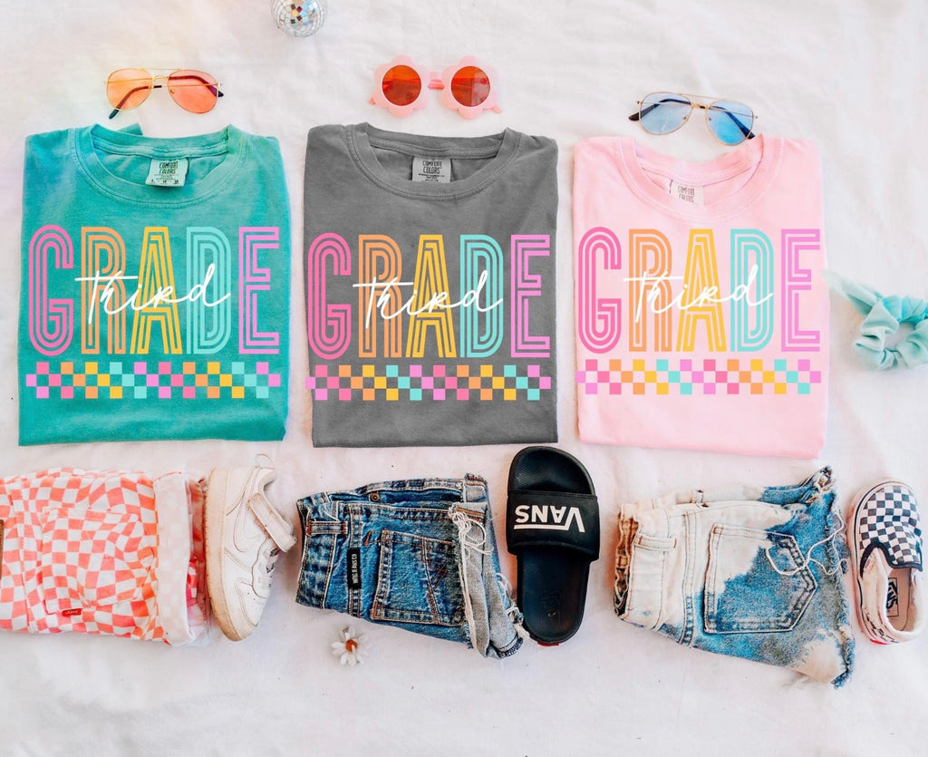 BACK TO SCHOOL NEON LINES SS COMFORT COLOR TEE